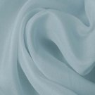 Silk Satin Face Organza Wide 100% Grade A 54/55"   Baby Blue