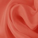Silk Satin Face Organza Wide 100% Grade A 54/55" Coral