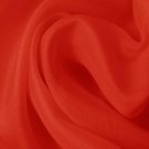 Silk Satin Face Organza Wide 100% Grade A 54/55" Cayenne Red