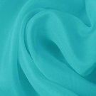 Silk Satin Face Organza Wide 100% Grade A 54/55" Light Turquoise