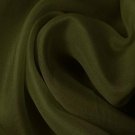 Silk Satin Face Organza Wide 100% Grade A 54/55" Olive Green