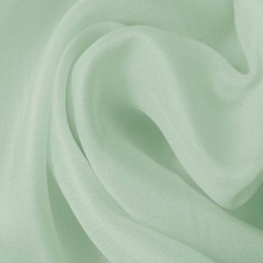 Silk Satin Face Organza Wide 100% Grade A 54/55" Whisper Green
