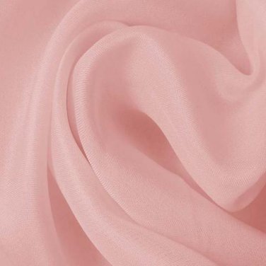 Silk Satin Face Organza Wide 100% Grade A 54/55" Soft Pink
