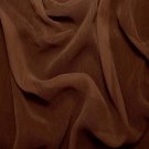 Silk Crinkle Chiffon 100% Grade A Silk  50/51" Brown Mahogany