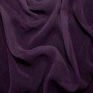 Silk Crinkle Chiffon 100% Grade A Silk  50/51" Dark Purple