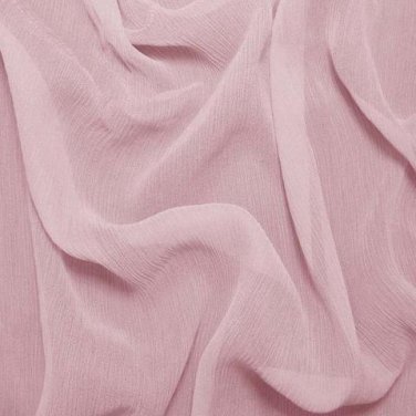 Silk Crinkle Chiffon 100% Grade A Silk  50/51" Chalk Pink