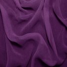 Silk Crinkle Chiffon 100% Grade A Silk  50/51" Grape Purple