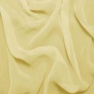Silk Crinkle Chiffon 100% Grade A Silk  50/51" Light Yellow