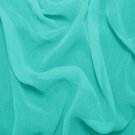 Silk Crinkle Chiffon 100% Grade A Silk  50/51" Light Turquoise