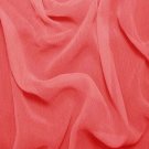 Silk Crinkle Chiffon 100% Grade A Silk  50/51" Pink Coral