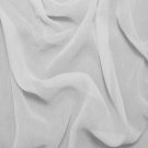 Silk Crinkle Chiffon 100% Grade A Silk  50/51" White