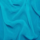 Silk Crinkle Chiffon 100% Grade A Silk  50/51" Turquoise