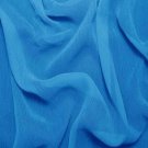 Silk Crinkle Chiffon 100% Grade A Silk  50/51" Tropical Blue
