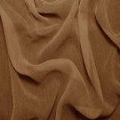Silk Crinkle Chiffon 100% Grade A Silk  50/51" Toffee Brown