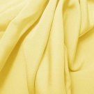 Silk 4 Ply Woven Crepe 100% Grade A Silk 44/45" Light Yellow