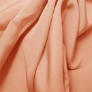 Silk 4 Ply Woven Crepe 100% Grade A Silk 44/45"  Peach