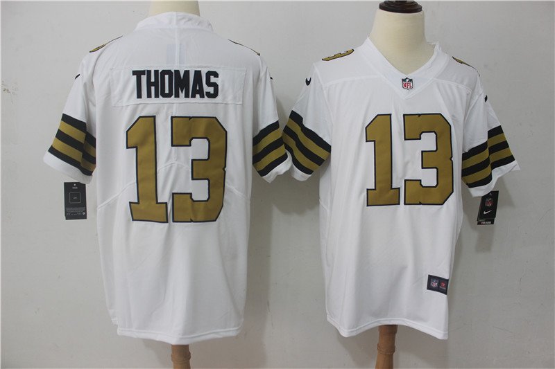 Michael Thomas #13 Men's New Orleans Saints Color Rush Limited Player Jersey White,Jersey Sales
