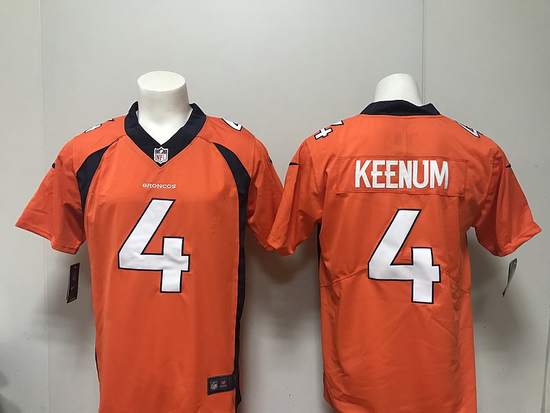 Case Keenum Denver Broncos Men's Limited Player Jersey Orange,Jersey Sales