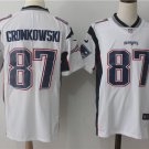 Rob Gronkowski  #87 Men's New England Patriots Limited Player Jersey White,Football Jersey Sale