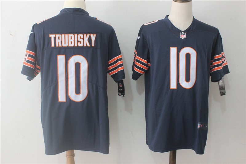 Mitchell Trubisky Chicago Bears Men's Limited Player Jersey Navy,Football Jersey Sale
