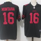 Joe Montana #16 San Francisco 49ers Men's Limited Player Jersey Black,Jersey Sale