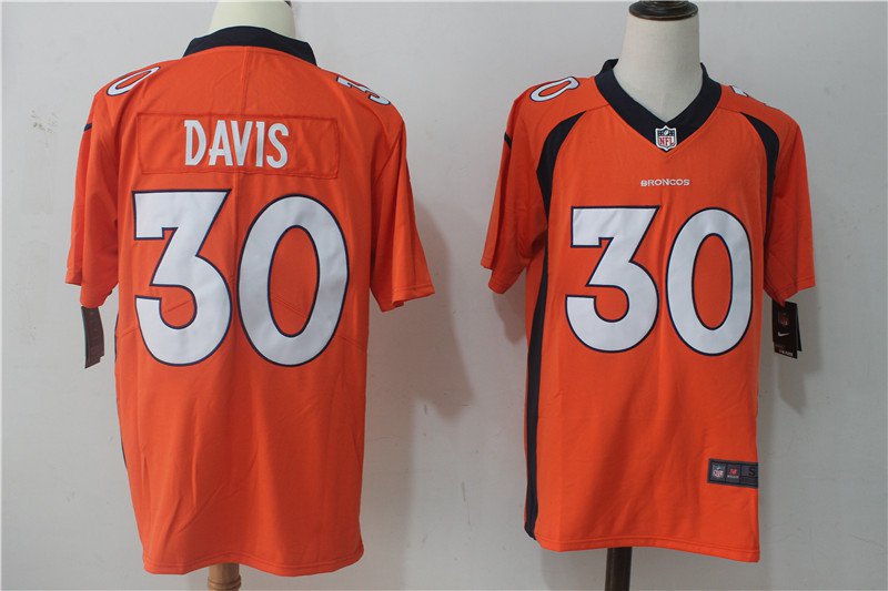 Terrell Davis Men's Denver Broncos Limited Player Jersey Orange,Jersey Sales