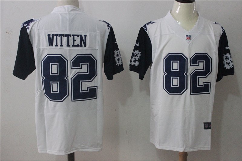 Witten 82th Dallas Cowboys Men's Color Rush Limited Player Jersey White,Jersey Outlet