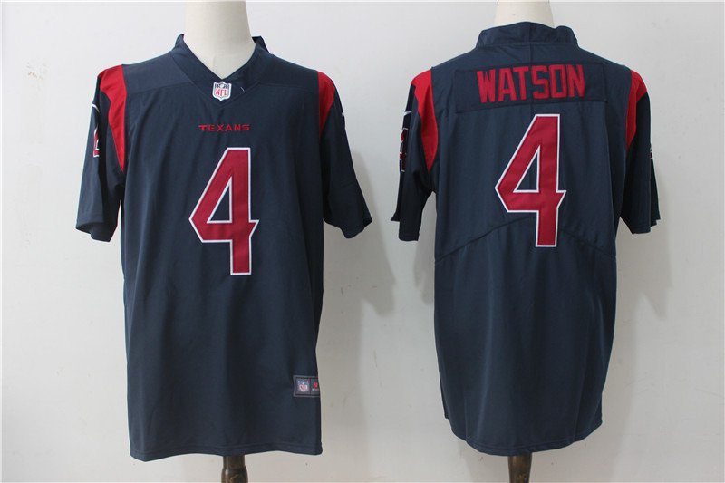 Watson 4th Houston Texans Men's Color Rush Limited Player Jersey Navy Blue,Jersey Outlet