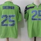Sherman #25 Men's Seattle Seahawks Color Rush Limited Player Jersey Green,Jersey Outlet