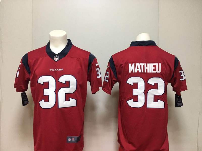 Houston Texans Tyrann Mathieu Men's Limited Player Jersey Red,Jersey Outlet