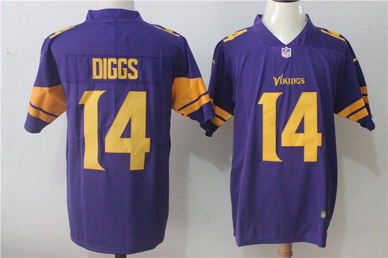 Diggs 14th Minnesota Vikings Men's Color Rush Limited Player Jersey Purple ,Jersey Sale