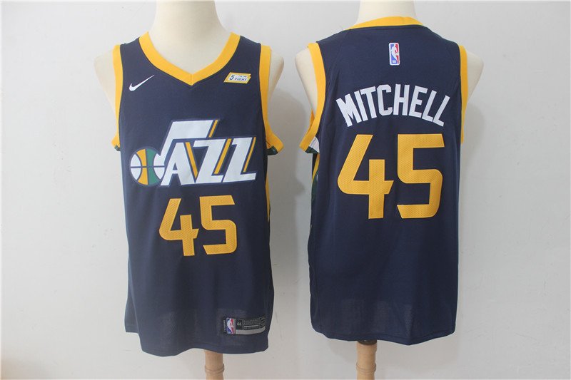 New Utah Jazz #45 Mitchell Men's Basketball Replica Player Jersey