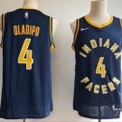 Victor Oladipo #4 Men's Pacers Black Replica Jersey Stitched