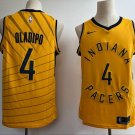 Men's Pacers Victor Oladipo #4 Gold Replica Jersey Statement