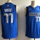Men's Dallas Mavericks Luka Doncic Blue Swingman Jersey Stitched