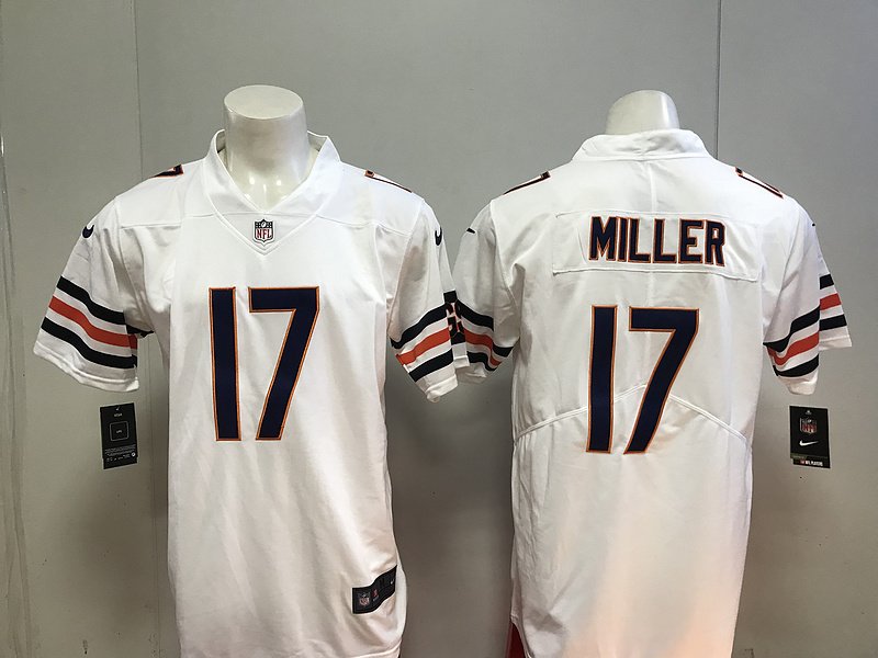 Men's Chicago Bears 17th Anthony Miller White Player Jersey