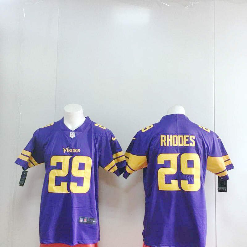 Rhodes 29th Minnesota Vikings Men's Color Rush Limited Player Jersey Purple
