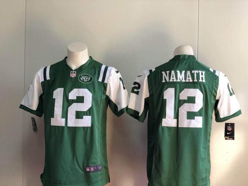 Joe Namath Men's New York Jets Green Limited Player Jersey Sale