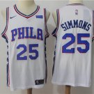 Ben Simmons 25th Philadelphia 76ers Men's White Swingman jersey Stitched