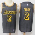 Lonzo Ball 2 Men's Los Angeles Lakers 1718 Swingman Jersey Black
