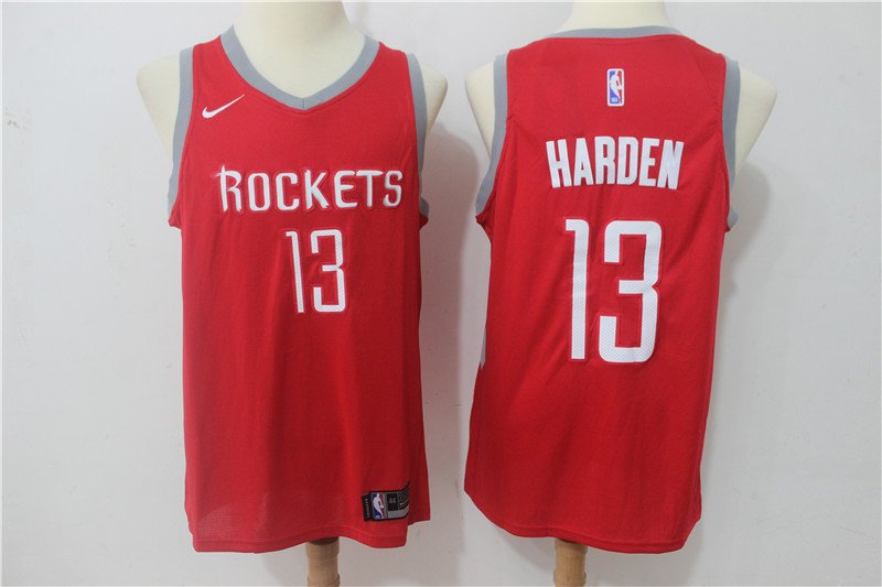 James Harden #13 Men's Rockets Statement Swingman Jersey Red