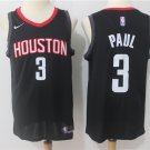Men's Rockets Chris Paul #3 Stitched Swingman Jersey Black