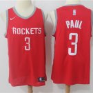 Chris Paul #3 Men's Rockets Stitched Swingman Jersey Red