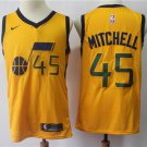 Donovan Mitchell #45 Men's Utah Jazz Gold Replica Player Jersey