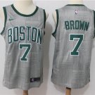 Jaylen Brown #7 Men's Celtics Replica Jersey City Edition Gray