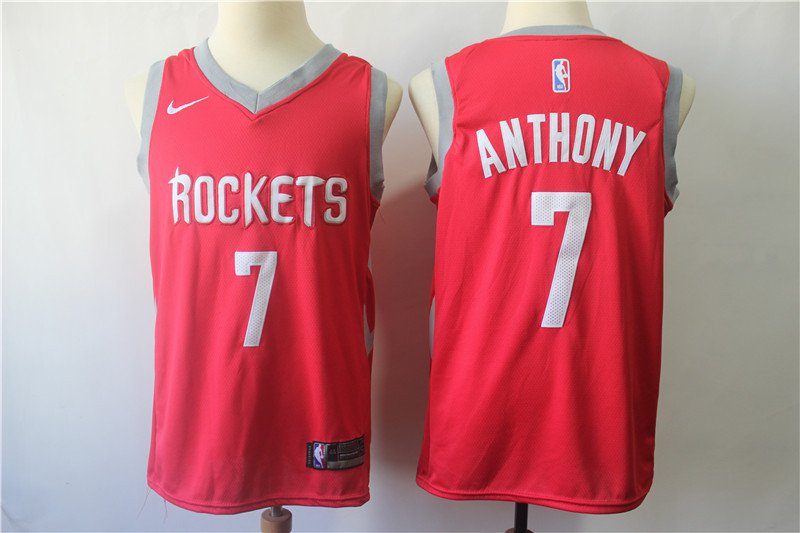 Carmelo Anthony #7 Houston Rockets Men's Swingman Jersey Red