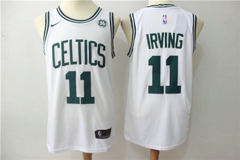 Boston Celtics 11 Kyrie Irving Men's White Stitched Jersey S M L XL XXL