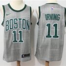 IRVING 11 Boston Celtics City Replica Stitched Jersey Gray