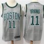 IRVING 11 Boston Celtics City Replica Stitched Jersey Gray