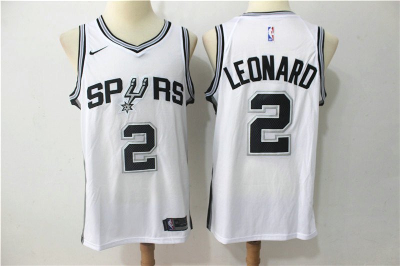 Men's San Antonio Spurs Kawhi Leonard #2 Stitched Replica Jersey Icon